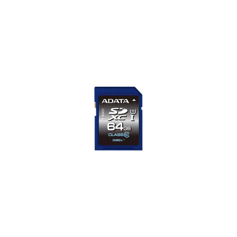 Produktbild för ADATA Premier UHS-I - flash-minneskort - 64 GB - SDXC UHS-I