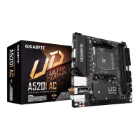 Produktbild för Gigabyte A520I AC - 1.0 - moderkort - mini ITX - Socket AM4 - AMD A520