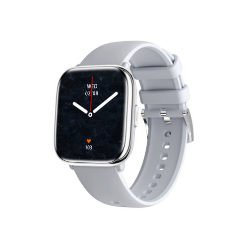 myPhone TelForceOne Myphone Watch Pastel - silver - smart klocka med rem - foggy day - 128 MB