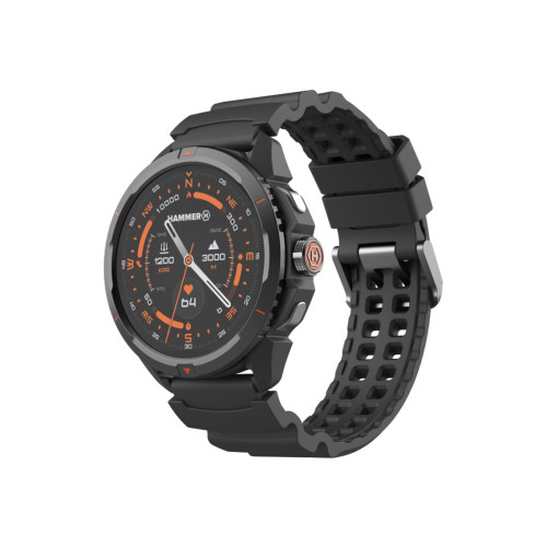 HAMMER HAMMER Watch 2 - glasfiber - Ja smart klocka med rem - 1 GB - svart, orange