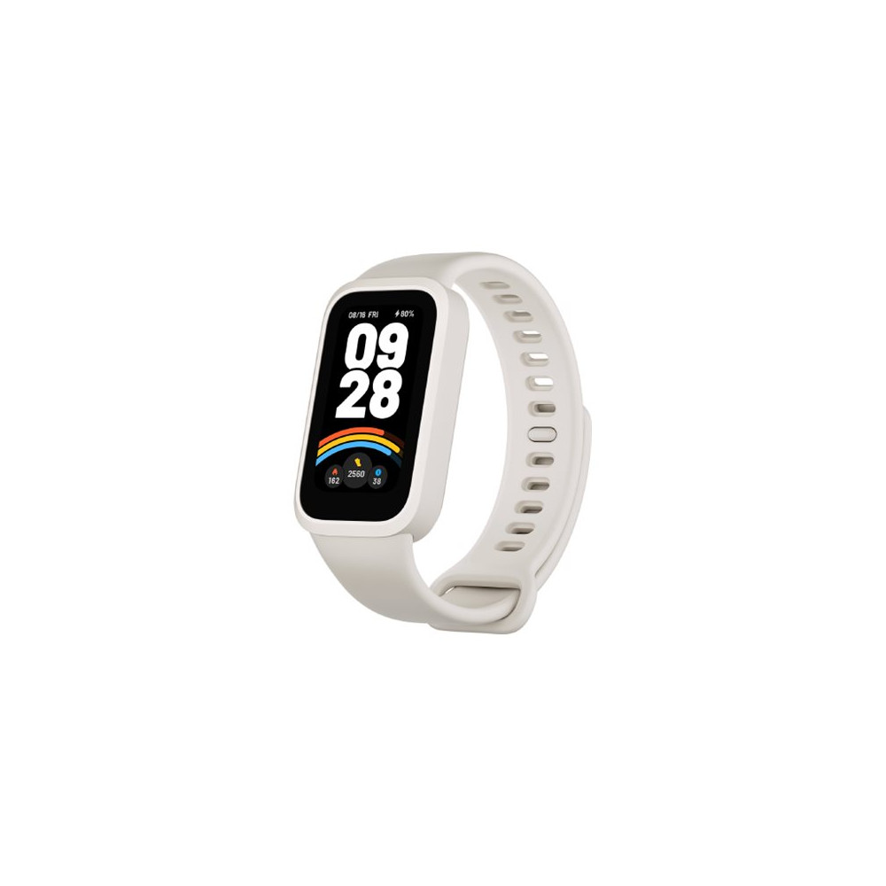 Produktbild för Xiaomi Smart Band 9 Active aktivitetspårare med rem - beige-vit