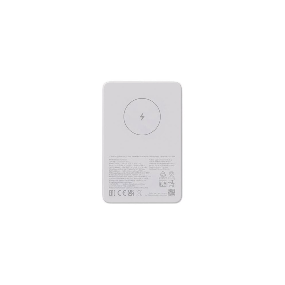 Produktbild för Xiaomi WPB0507 power bank - magnetisk - Li-Ion - USB-C - 20 Watt