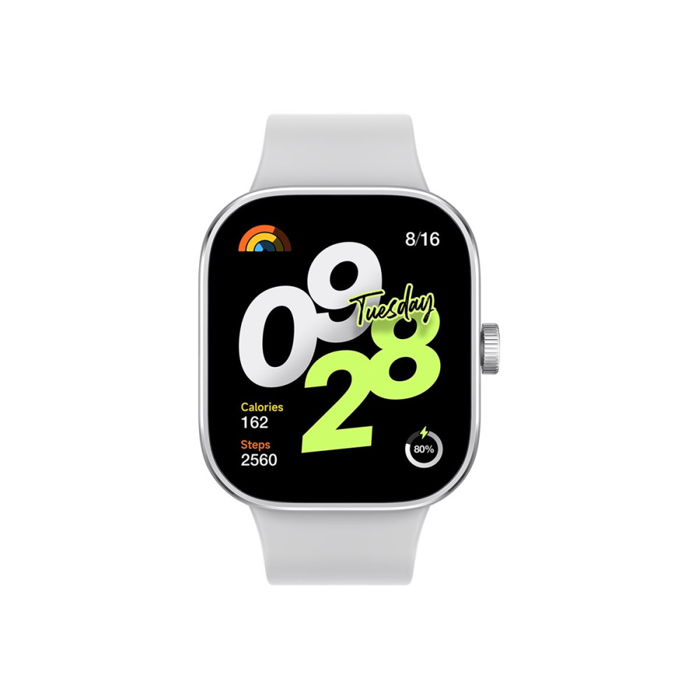 Produktbild för Xiaomi Redmi Watch 5 Active smart klocka med rem - matt silver