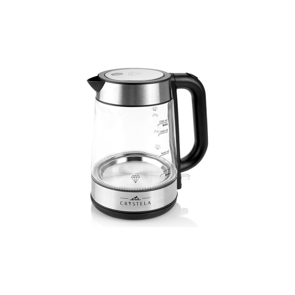 Produktbild för ETA Crystela 6153 90000 - vattenkokare - rostfritt stål/glas