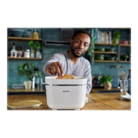 Produktbild för Philips 5000 Series HD2640 Eco Conscious Edition - brödrost - matt silkesvit