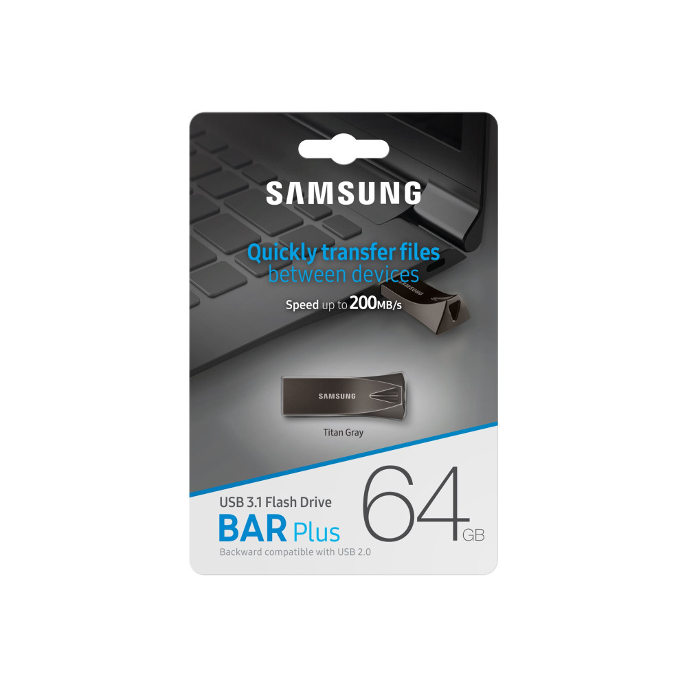 Produktbild för Samsung BAR Plus MUF-64BE4 - USB flash-enhet - 64 GB