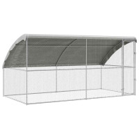 Produktbild för Hönshus 2 pcs Silver 400 x 200 x 200 cm Galvaniserat Stål