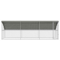 Produktbild för Hönshus 3 pcs Silver 600 x 200 x 200 cm Galvaniserat Stål