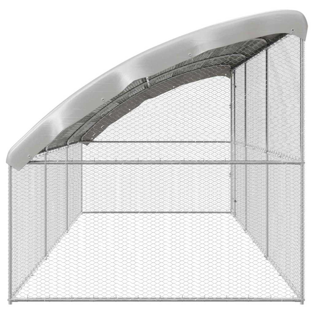 Produktbild för Hönshus 3 pcs Silver 600 x 200 x 200 cm Galvaniserat Stål