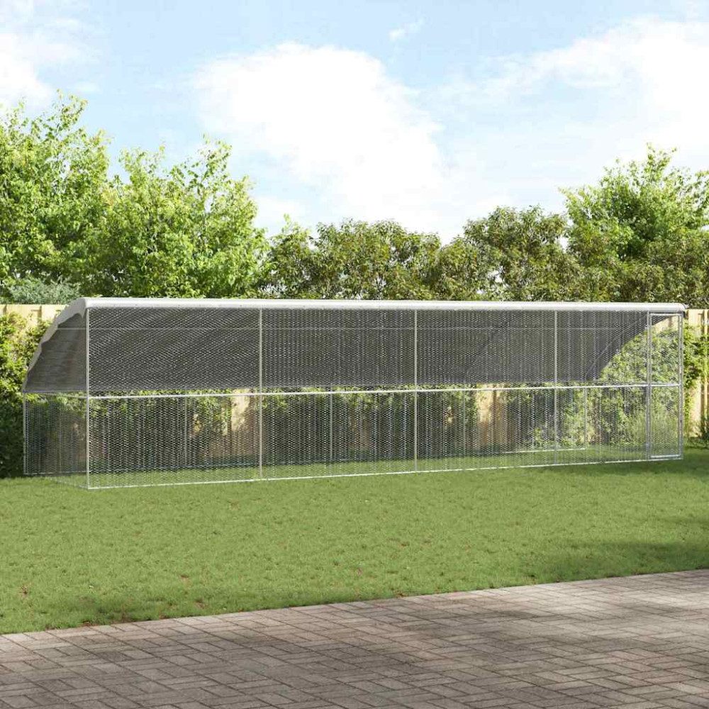 Produktbild för Hönshus 4 pcs Silver 800 x 200 x 200 cm Galvaniserat Stål
