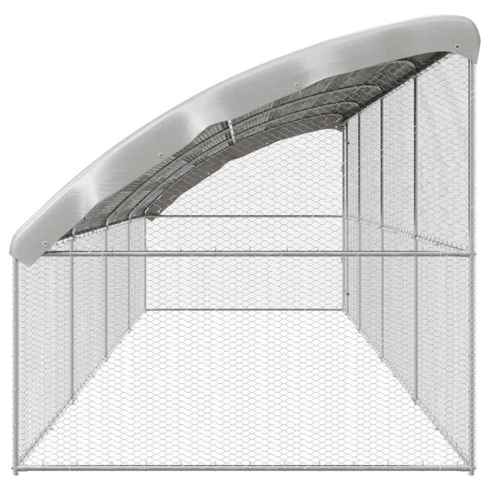 Produktbild för Hönshus 4 pcs Silver 800 x 200 x 200 cm Galvaniserat Stål