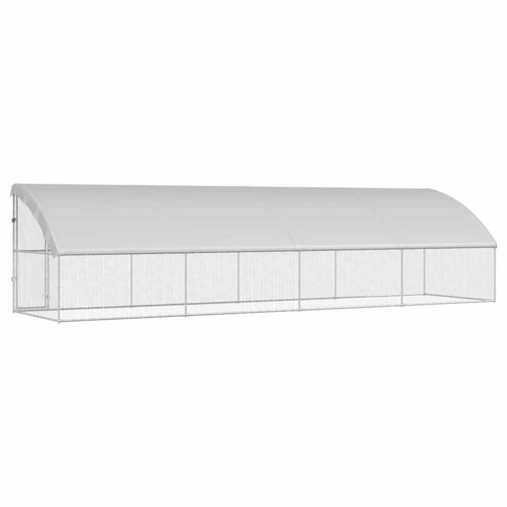 Produktbild för Hönshus 4 pcs Silver 800 x 200 x 200 cm Galvaniserat Stål
