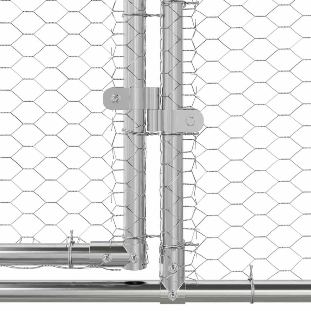 Produktbild för Hönshus 4 pcs Silver 800 x 200 x 200 cm Galvaniserat Stål