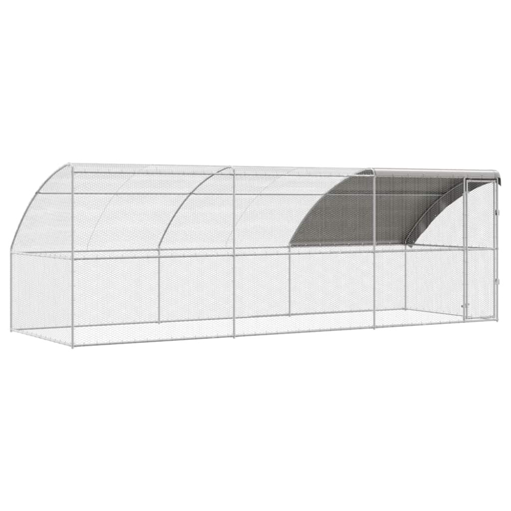 Produktbild för Hönshus 3 pcs Silver 600 x 200 x 200 cm Stål och PE