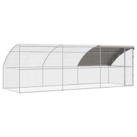 Produktbild för Hönshus 3 pcs Silver 600 x 200 x 200 cm Stål och PE
