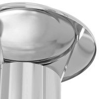 Produktbild för Skorstensextension Silver 25 x 25 x 132 cm Rostfritt stål