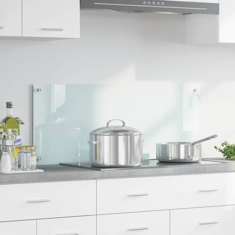 Produktbild för Köksskydd Mjölk 100 x 40 cm härdat glas