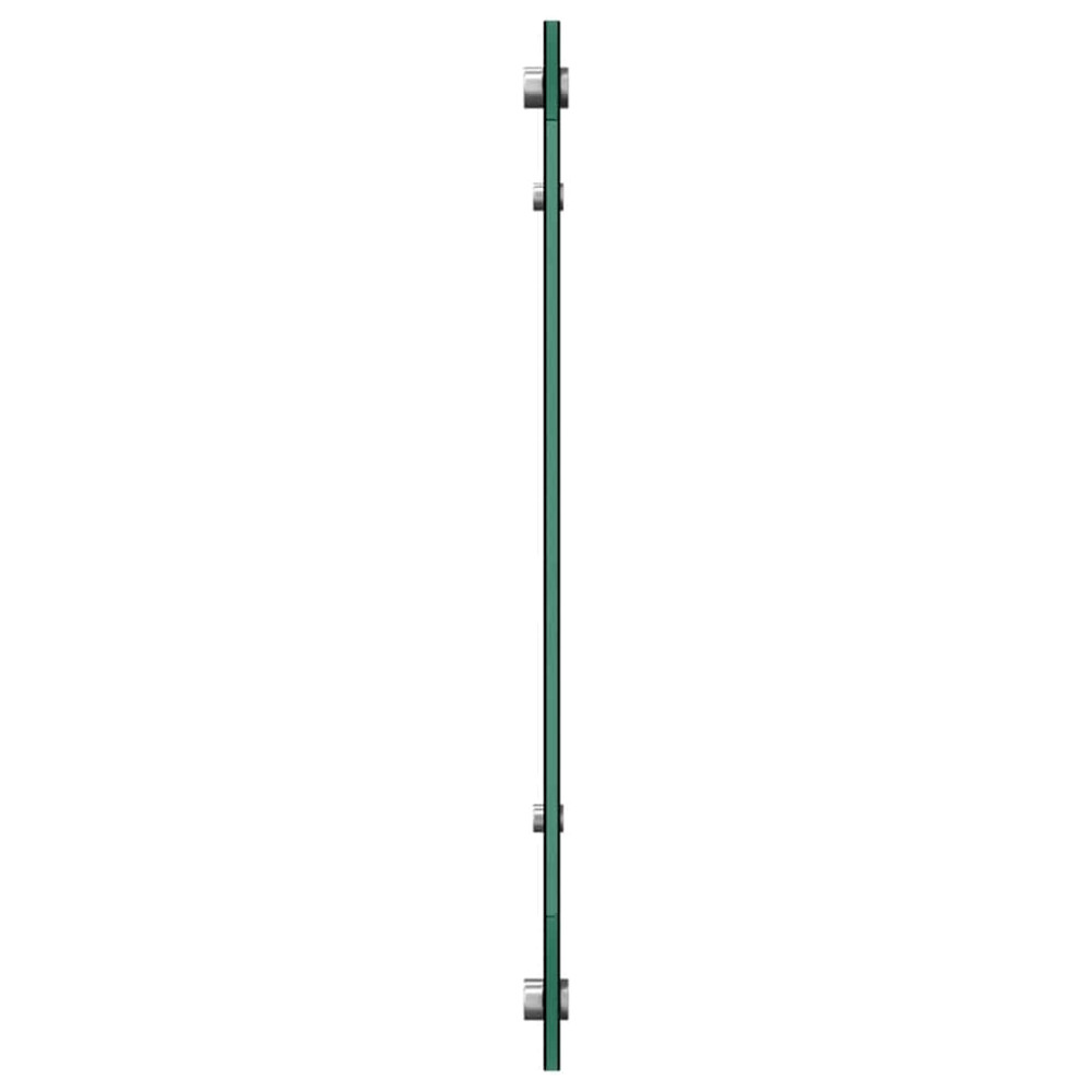 Produktbild för Köksskydd Svart 80 x 50 cm härdat glas