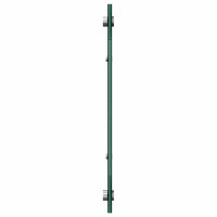 Produktbild för Köksskydd Svart 90 x 40 cm härdat glas