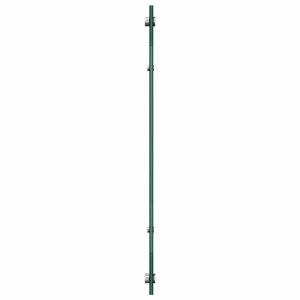 Produktbild för Köksskydd Svart 100 x 60 cm härdat glas