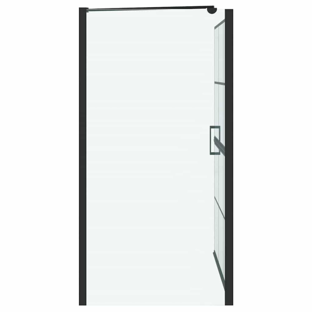 Produktbild för Duschskärm för Bad Svart och Transparent 100 x 68 x 128 cm