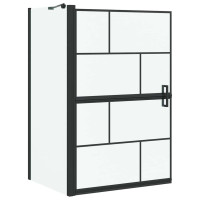 Produktbild för Duschskärm för Bad Svart och Transparent 80 x 68 x 128 cm