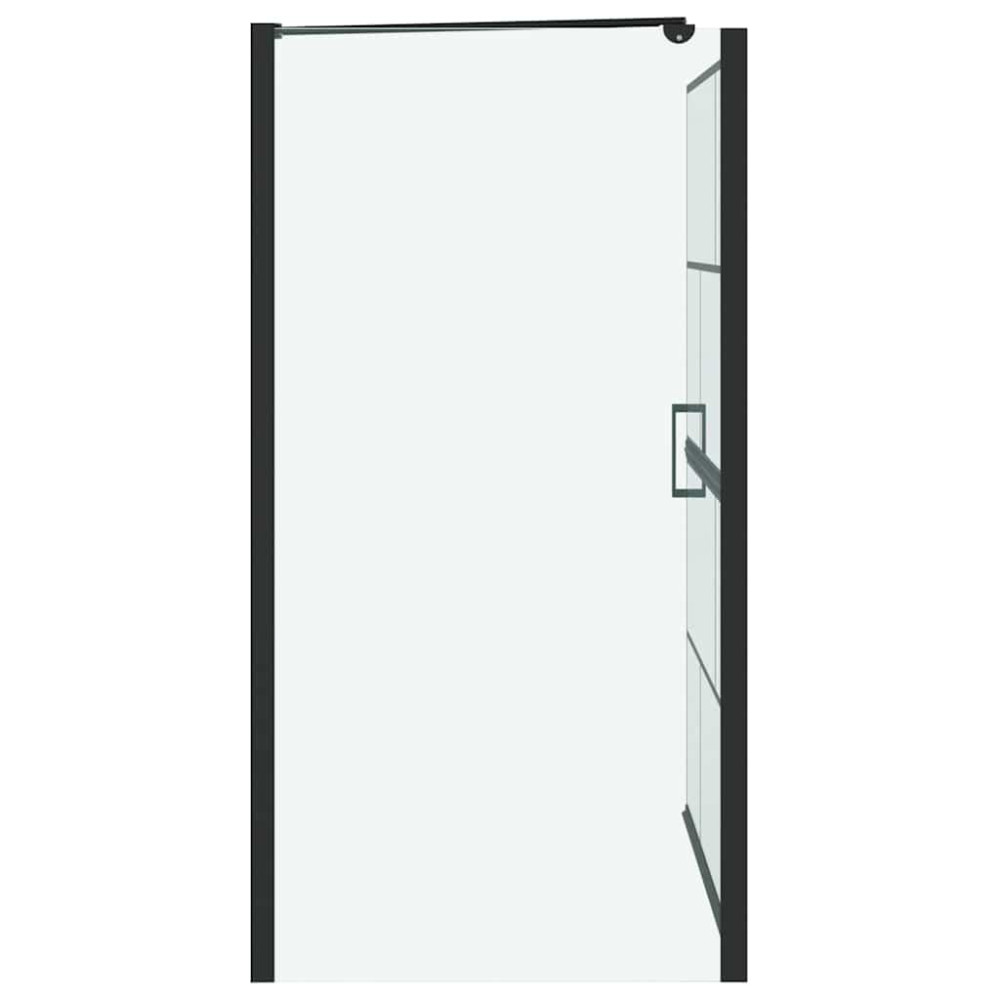 Produktbild för Duschskärm för Bad Svart och Transparent 100 x 68 x 128 cm