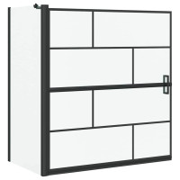 Produktbild för Duschskärm för Bad Svart och Transparent 116 x 68 x 128 cm