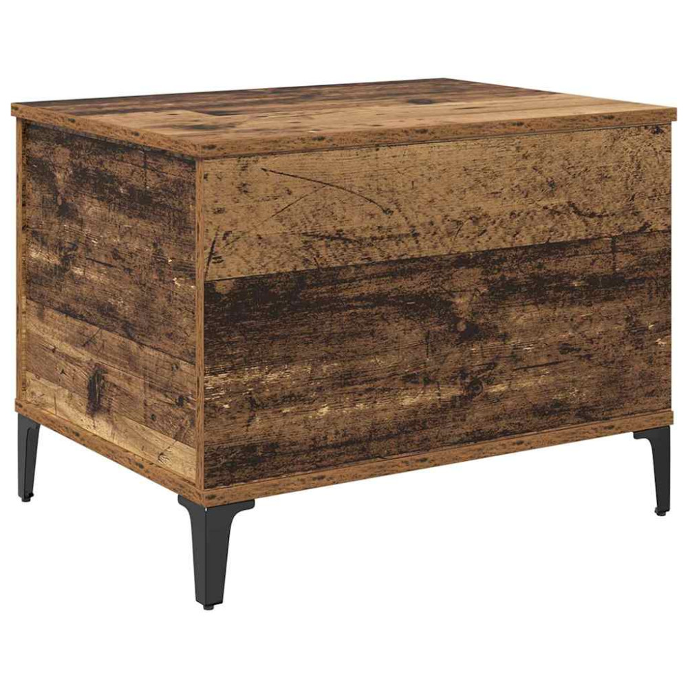 Produktbild för Kaffeebord Gammalt trä 60 x 44,5 x 45 cm Konstruerat trä