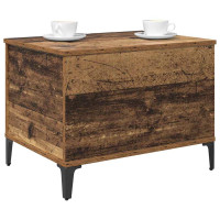 Produktbild för Kaffeebord Gammalt trä 60 x 44,5 x 45 cm Konstruerat trä
