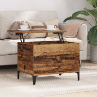 Produktbild för Kaffeebord Gammalt trä 60 x 44,5 x 45 cm Konstruerat trä