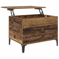Produktbild för Kaffeebord Gammalt trä 60 x 44,5 x 45 cm Konstruerat trä