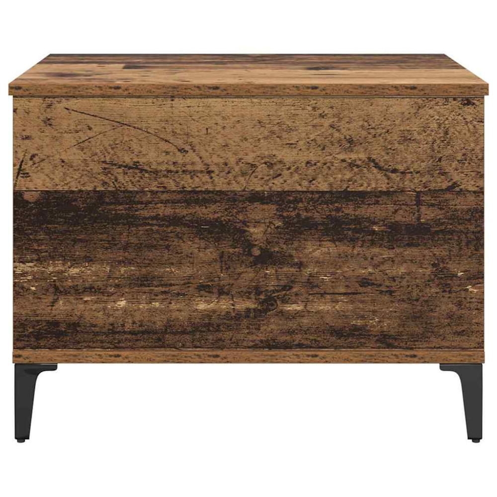 Produktbild för Kaffeebord Gammalt trä 60 x 44,5 x 45 cm Konstruerat trä