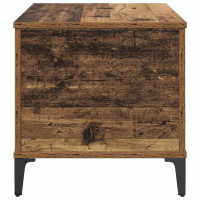 Produktbild för Kaffeebord Gammalt trä 60 x 44,5 x 45 cm Konstruerat trä