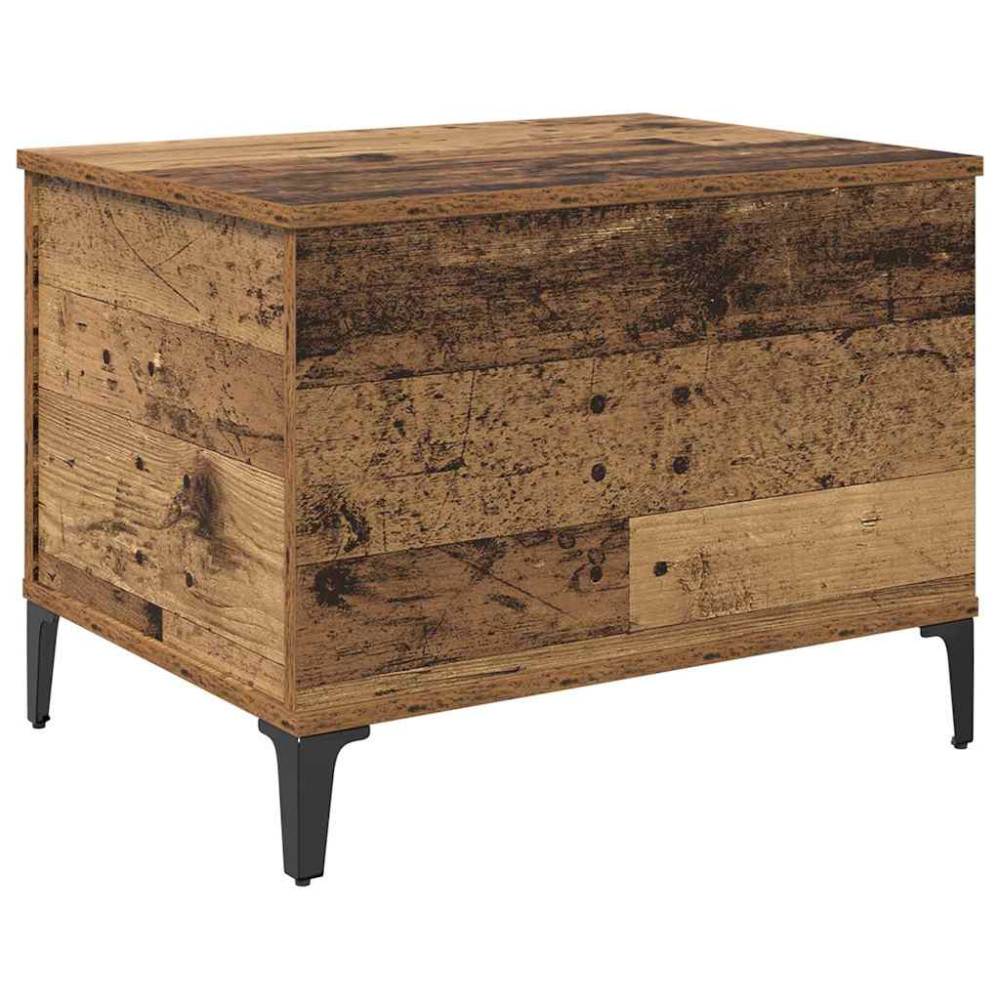 Produktbild för Kaffeebord Gammalt trä 60 x 44,5 x 45 cm Konstruerat trä