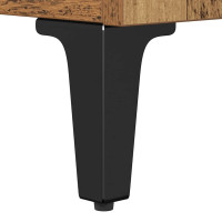 Produktbild för Kaffeebord Gammalt trä 60 x 44,5 x 45 cm Konstruerat trä