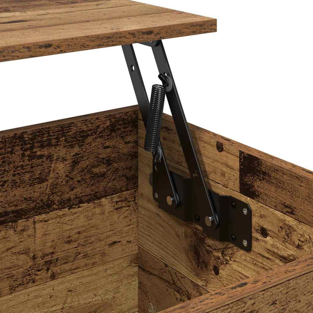 Produktbild för Kaffeebord Gammalt trä 60 x 44,5 x 45 cm Konstruerat trä