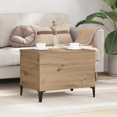 vidaXL Kaffeebord Artisan Ek 60 x 44,5 x 45 cm Konstruerat trä