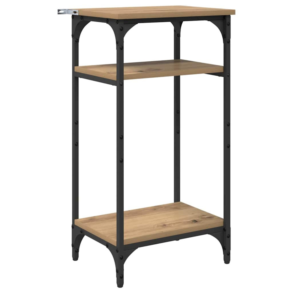 Produktbild för Sidobord med hylla Artisan Ek 40 x 30 x 75 cm Konstruerat trä
