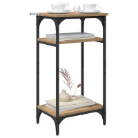 Produktbild för Sidobord med hylla Artisan Ek 40 x 30 x 75 cm Konstruerat trä