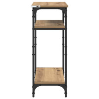Produktbild för Sidobord med hylla Artisan Ek 40 x 30 x 75 cm Konstruerat trä