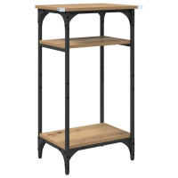 Produktbild för Sidobord med hylla Artisan Ek 40 x 30 x 75 cm Konstruerat trä