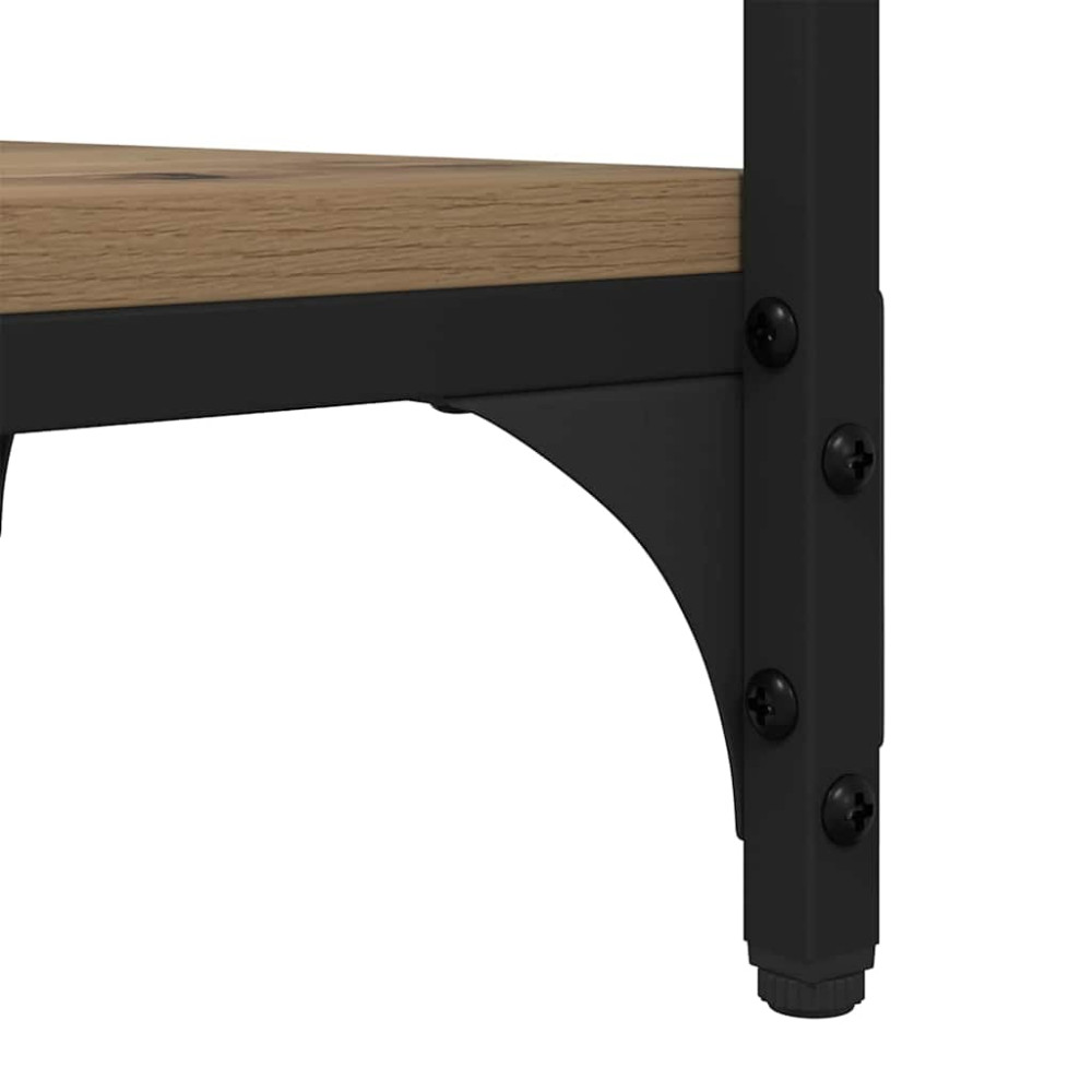 Produktbild för Sidobord med hylla Artisan Ek 40 x 30 x 75 cm Konstruerat trä
