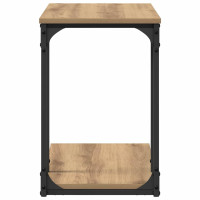 Produktbild för Sidobord med hylla Artisan Ek 50 x 35 x 52 cm Konstruerat trä