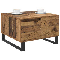 Produktbild för Kaffeebord Gammalt trä 55 x 55 x 36,5 cm Konstruerat trä