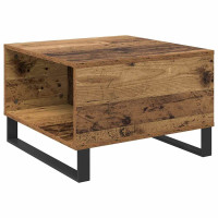 Produktbild för Kaffeebord Gammalt trä 55 x 55 x 36,5 cm Konstruerat trä