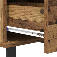 Produktbild för Kaffeebord Gammalt trä 55 x 55 x 36,5 cm Konstruerat trä