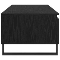 Produktbild för Kaffeebord med låda Svart Ek 90 x 50 x 36,5 cm Konstruerat trä