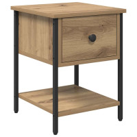 Produktbild för Sängbord 2 pcs Artisan Ek 34 x 35,5 x 45 cm Konstruerat trä