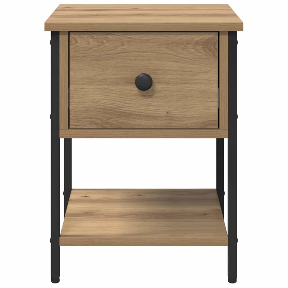 Produktbild för Sängbord 2 pcs Artisan Ek 34 x 35,5 x 45 cm Konstruerat trä